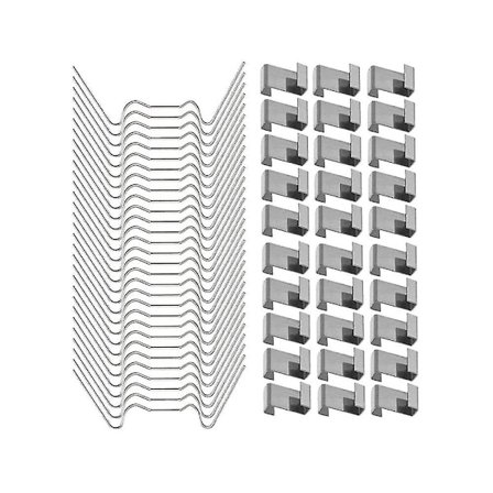 100 stk. rustfrie drivhusglaspaneler klips drivhus W-trådklips glasur Z-type klips