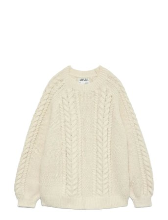 Vero Moda Awtoa Ls O-Neck Knit Noos - Cream - S