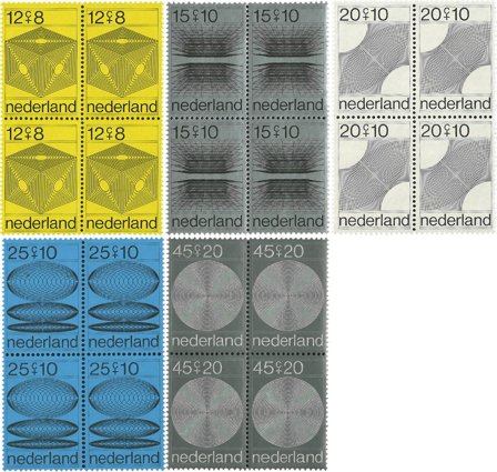 Holland 1970 - NVPH 965-969 - 4-blokke - Postfrisk