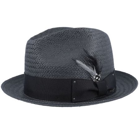 Bailey - Svart fedora Hatt - Tino Sun Black Straw Hat @ Hatstore