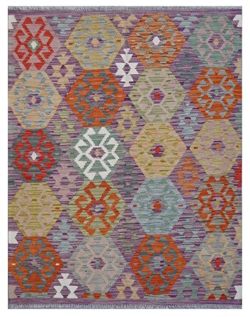 Oriental Kilim Afghan Old Style Rug 128X170 Wool, Afghanistan