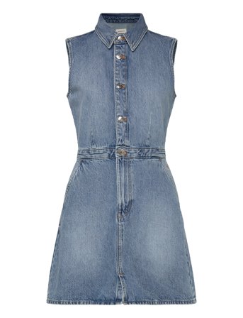 Calvin Klein Jeans | Slvlss Denim Truckerdress | XXS