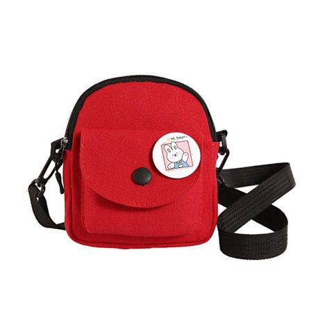 Olkalaukku Kangaslaukku PUNAINEN