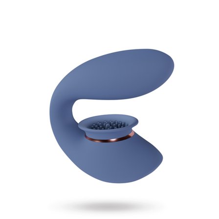 Shots: Twitch 3 Rechargeable Vibrator and Suction - Blue/Grey - Vuxen.dk: For hende