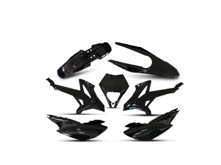 Kit de Plástico V-Parts Scooter Tipo OEM Negro - Beta RR 50 Motard 2016-2024