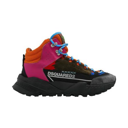 Dsquared2, Boots with logo Zwart, Heren, Maat:38 1/2 EU