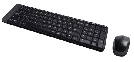 Logitech Wireless Combo MK220 - tastatur- og mussett - US International Inn-enhet