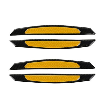 Reflekterande bilklistermärke Repskydd GUL GUL