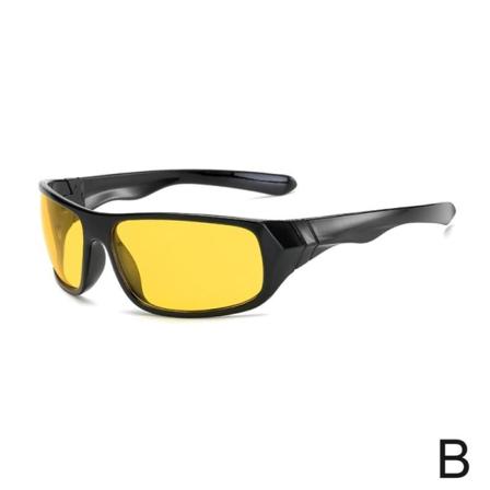 1 STK Men Sport Polariserade Solglasögon Körning Utomhus Ridning Glas yellow One-size