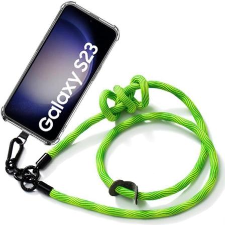 Crossbody etui til Samsung Galaxy S23 Stødsikker anti-ridsebeskyttelse med robust skulderrem Grøn