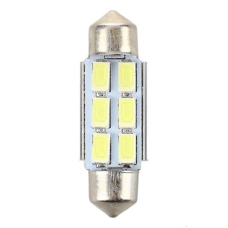 2 x 36 mm 6 5630 SMD LED-lampa Invändig belysning 3w 185lm 6500k-hao WR