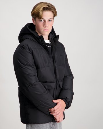 BOSS PUFFER JACKET Czarny Kurtki Chłopiec - Kids Brand Store