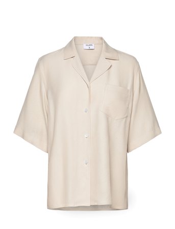 Filippa K Draped Twill Shirt - Cream - 40
