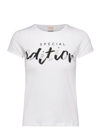 Stretch Knit T-Shirt White Boboli