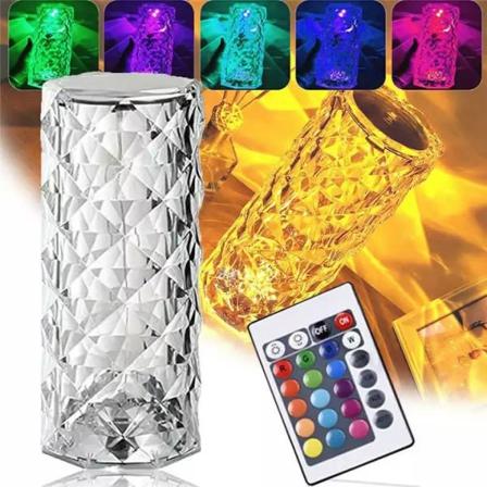 Crystal Diamond Bordslampa, 16 Färger Usb Charging Touch Lamp Be