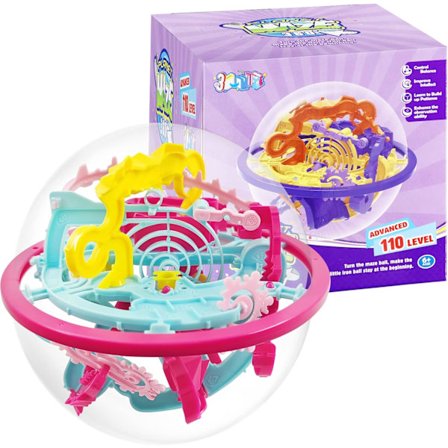 3D-labyrinttipallo, 3D-palapallo, jossa on 110 tasoa edistyneille, 3D-pallopalapelit, pallomaiset labyrinttilelut, labyrinttipallopeli, palatsipallot