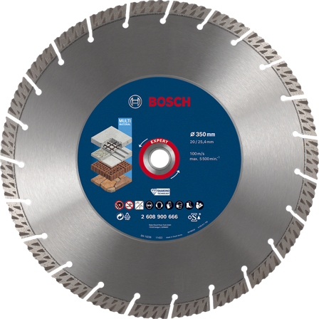 Bosch Expert Multimaterial Diamantkappeskive Ø 350 mm, Maskintilbehør & forbruk