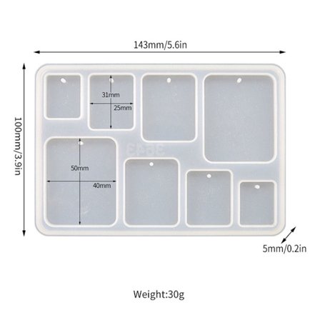 Geometriske øredobber epoksyharpiksform 3 3