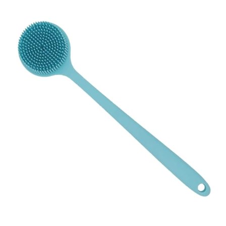 Silikon kroppsskrubb, dusch lång handtag bak scrubber, kropp dusch scrubber, dusch borste kropp scrubber