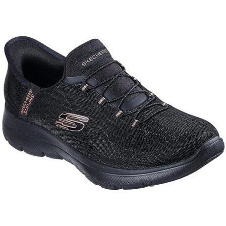 Moccasiner - Skechers - Hands Free Slip-ins - Dam - Svart - Glamoureffekt
