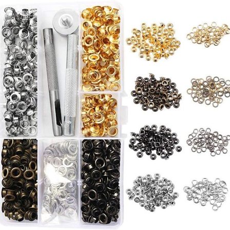 400 stk. maljer 5 mm maljetangsett med oppbevaringsboks verktøy maljesett for