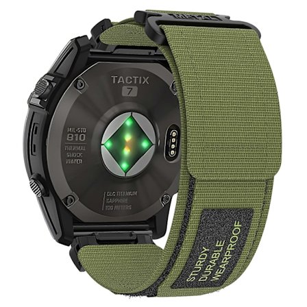 Til Garmin Tactix 7 Pro/ Fenix 7X/ 6X Pro/ 5X Plus Urrem 26mm Nylon Armbåndsrem[HK]