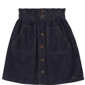A Monday in Copenhagen Outer Space Blue Selina Ribbed Corduroy Skirt 10 Years - Skirts - 10 years - Navy