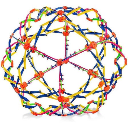 Hoberman Sphere Ball, Pustende Ball, Plast Utvidbar Strekkball