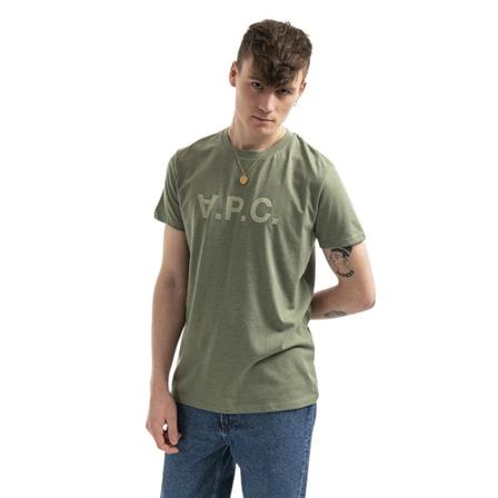 A.p.c., Koszulka męska A.p.c. T-shirt VPC Color H Coetr-H26943 Vert Chine L Zielony, Mężczyzna, Rozmiar: M
