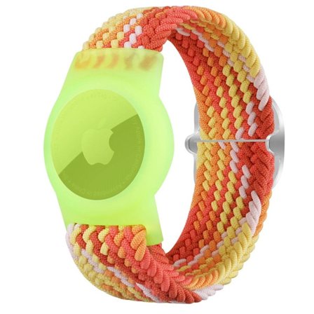 AirTagsin punottu rannehihna - Värikäs Oranssi