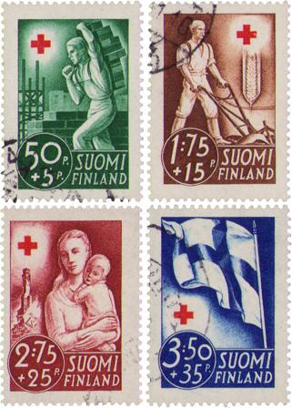 Finland 1941 - MICHEL 233-236 - Stemplet