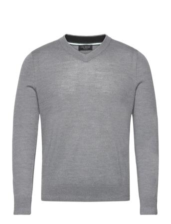 Lambeh Strikkegenser V-krage Grå Ted Baker London*Betinget Tilbud