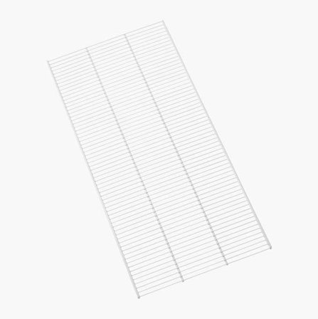 Biltema - Trådhylle 90 x 40 x 5 cm, Pulverlakkert Ståltråd, Passer til Brakett 87-5342