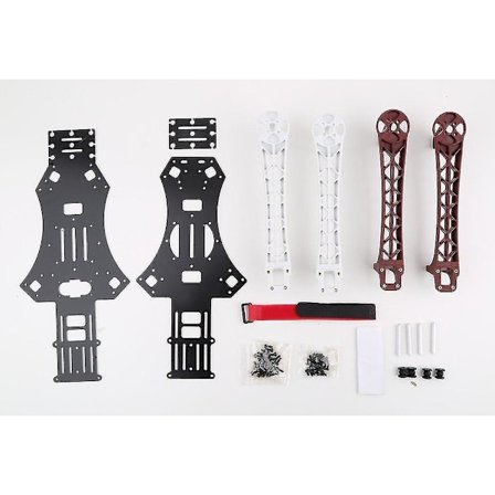 F450 Quadcopter Ramme Kit Oppgraderingsstativ Hvit Rød