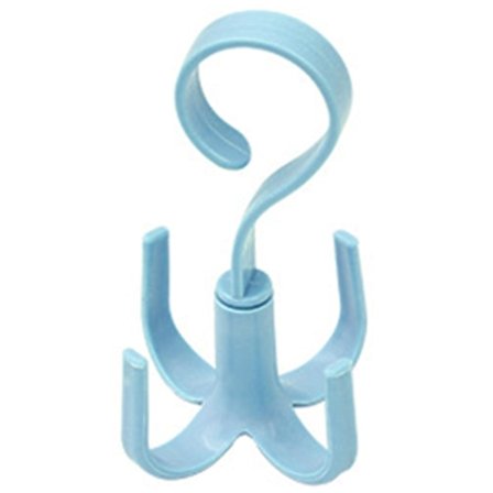 Stapelbar klädhängare med 4 krokar för halkskydd, kompatibel med hängande väskor, hattar, halsdukar, bälten, sjalar, slipsar, etc.