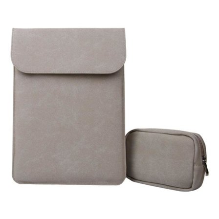 13,3" Laptopveske / Dataveske / Macbook - Lær - Velg farge Khaki