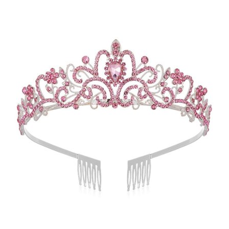 Crystal Rhinestone Crown Coiffure Crown Tiara ROSA