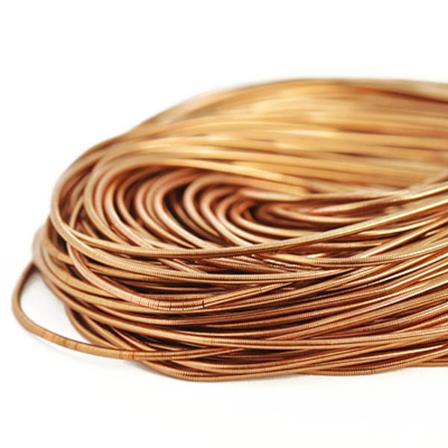 Mjuk Cannetille Wire För Pärlbroderier, 1mm Grov, Kopparfärgad,