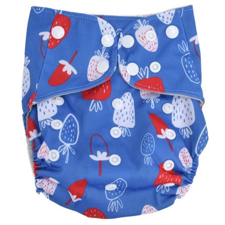 Baby Vaskbare Bleer Gennemsnitlig Størrelse Genanvendelige Bløde Åndbare Justerbare Lomme Stofbleer ES074-EF405