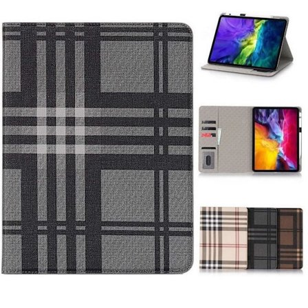 Fodral iPad Pro 12,9" (2021-2022) Rutmönster - Svart