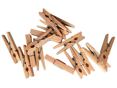 PLAYBOX Klädnypor 74mm 24/fp - Lyreco - Skola och förskola - Hobbymaterial - Pyssel - Trä