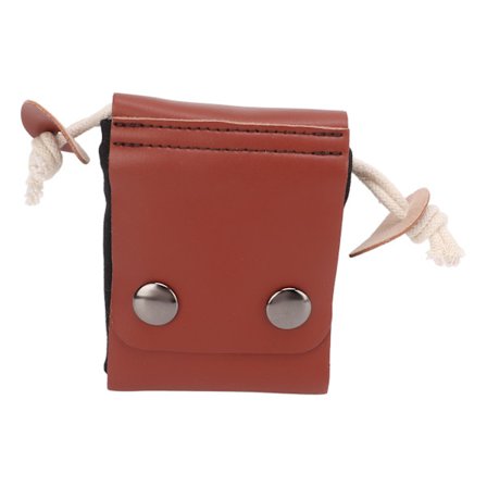 Utendørs sankebag Fruktplukking PU-lær Canvas Sankepose Camping Midjehengende verktøyveske Svart