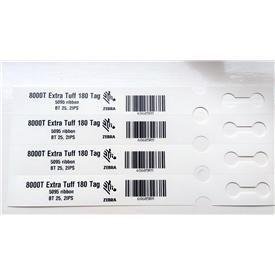 Zebra 8000T Extra Tuff 180 Tag - merkelapper - 2000 etikett(er) - 25 x 229 mm