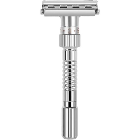 Barbermaskine, Justerbar Barbermaskine Blade Bilateral Barbering Sikkerheds Barbermaskine Blade, Zink Legering Manuel Barbermaskine Hoveder Til Mænd 