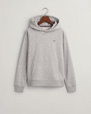 GANT - Teens shield hettegenser light grey melange