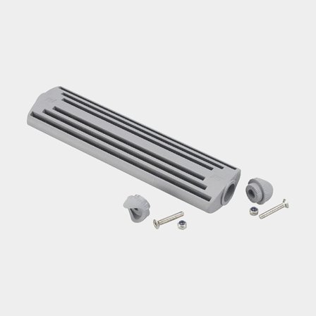 Degrau para plataformas de banho & escadas, plástico, antiderrapante, 29.5 mm, compatível com tubo Ø22 mm