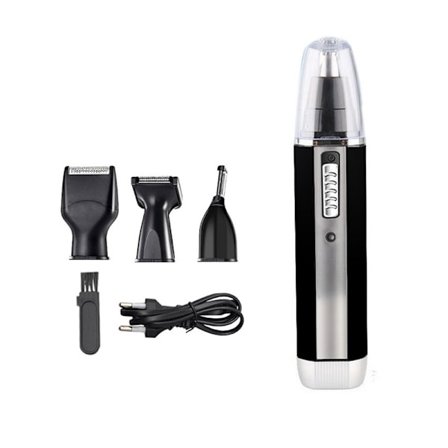 Næse- og ørehårstrimmer USB 4 i 1 Smertefri næse- og ørehårstrimmer