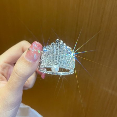 2ST Pärlhårklämma Hög hästsvanskloklämma A A