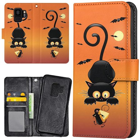 Samsung Galaxy S9 - Plånboksfodral/Skal Katt och Mus