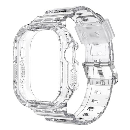 Apple Watch Ultra gennemsigtig urrem med cover - Transparent
